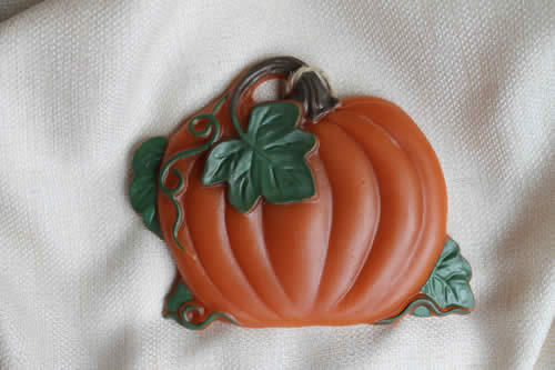 Painted Pumpkin with Vines